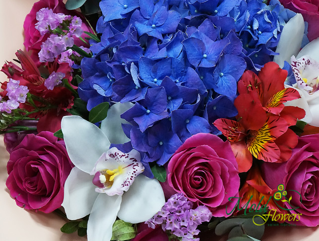 Buchet cu hortensie violet "Armonia" foto